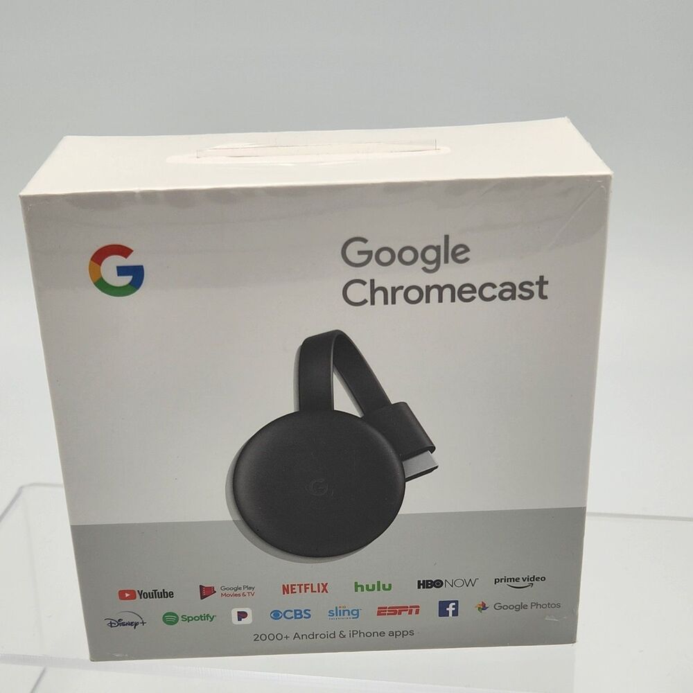 Nwt Google Chromecast Streaming Media Player GA00439-US Factory Sealed